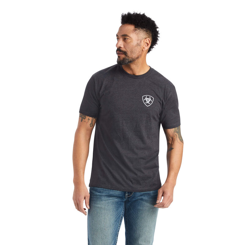 Ariat T-Shirts Herren - Minimalist Schwarz ( QMVSC-2698 )